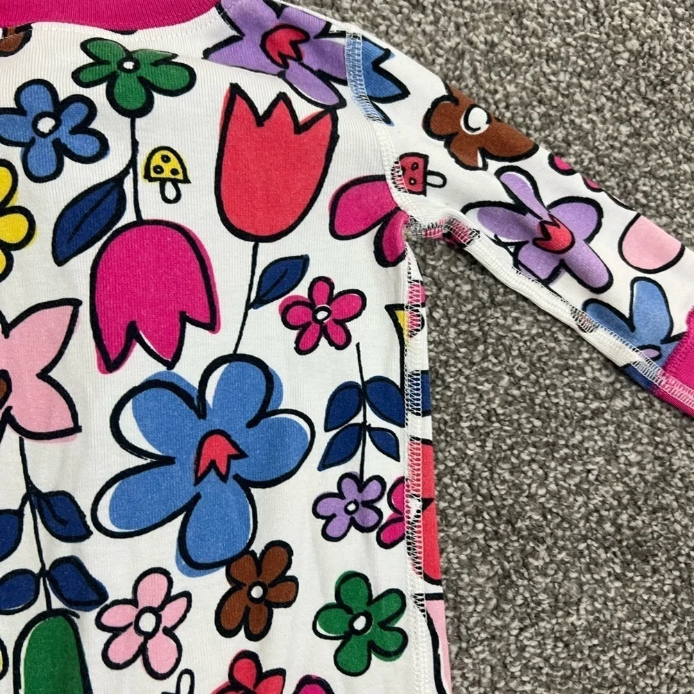 Hanna Andersson Floral Kids One Piece pajamas 6-12 months